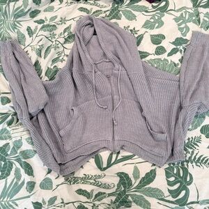 Cozy Gray Women's Cardigan Sweater